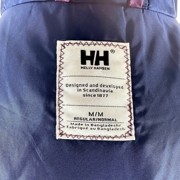 Helly Hansen Protection Jacket Women's Size M Plum Purple Hooded - Picture 12 of 14